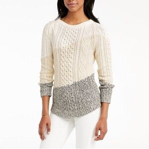 L.L. Bean Women's Colorblock Fisherman Tunic Sweater